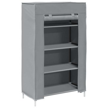 Vidaxl omara za čevlje siva 60,5x30x97 cm netkana tkanina