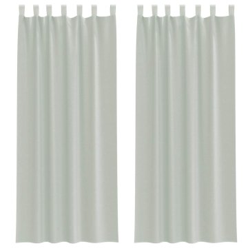 Vidaxl Voile zavese z zanke 2 kosa svetlo siva 140x260 cm