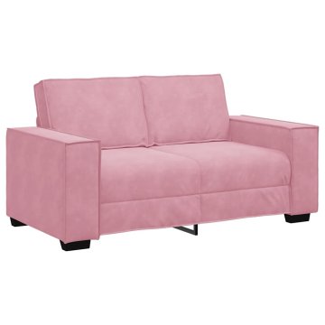Vidaxl Dvosed roza 160x78x84 cm žamet