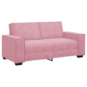Vidaxl Dvosed roza 180x78x84 cm žamet