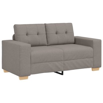Vidaxl Dvosed taupe 160x77x82 cm blago