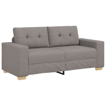 Vidaxl Dvosed taupe 180x77x82 cm blago