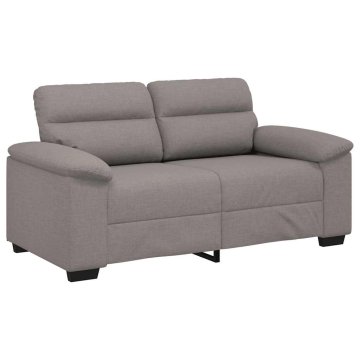 Vidaxl Dvosed kavč taupe 160x81x84 cm blago