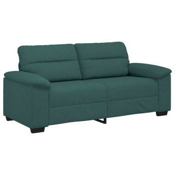 Vidaxl Dvosed temno zelen 180x81x84 cm blago