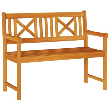 Vidaxl Zunanja klop 110 x 56 x 90 cm Masiven les akacije Naravna