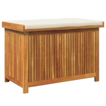 Vidaxl Zunanja škatla za blazine 90x50x60,5 cm trden akacijev les