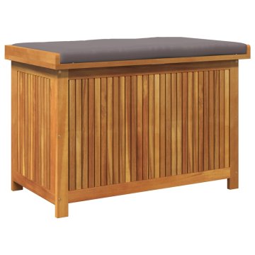 Vidaxl Zunanja škatla za blazine 90x50x60,5 cm trden akacijev les