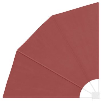 Vidaxl Zložljivo stransko platno za balkon terakota 140x140 cm