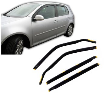 HEKO Okenski deflektorji za Volkswagen Golf VI 5 vrata 2009-2014 4 kosa Spredaj + Zadnja stran
