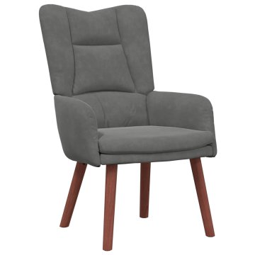 Vidaxl fotelj Temno siva 63 x 67 x 94 cm Žamet