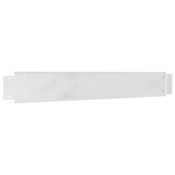 Vidaxl Ogrodje za trato 100 x 14 x 0.07 cm Cinkana Jeklina