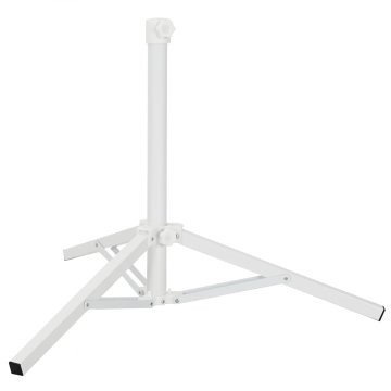 Vidaxl Stojalo za dežnik Bela Jeklo for 25-32 mm Pole