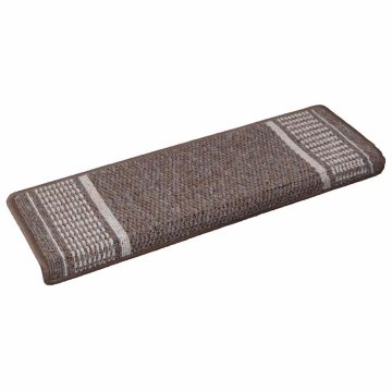 Vidaxl Samolepilni stopniščni tepihi 15 kos 65 x 21 x 4 cm Nedrseče