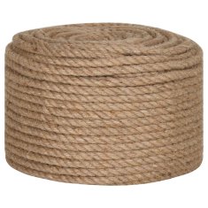 Vidaxl Vrv iz jute 10 kos 20 mm 100 m Naravna 100% Tossa jute