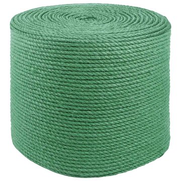 Vidaxl Vrv iz jute 8 mm Zelena 100% Tossa jute