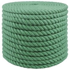 Vidaxl Vrv iz jute 16 mm Zelena 100% Tossa jute