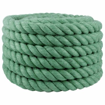 Vidaxl Vrv iz jute 50 mm Zelena 100% Tossa jute