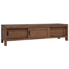 Vidaxl TV omarica 110 x 30 x 30 cm Trden tikov les Naravna