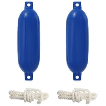 Vidaxl Bumperji za čolne 2 kos Ø 16 x 58 cm Modra PVC
