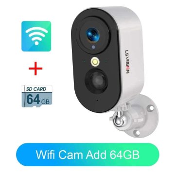 KJB Zunanja baterijska PTZ kamera Wi-Fi, 4 MP, 64 GB