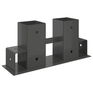 Vidaxl Pomoč pri zlaganju drv 12 kos Antracit 34 x 10 x 15 cm Jeklo