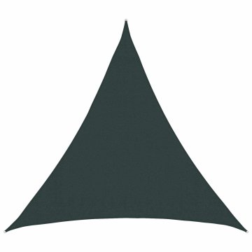 Vidaxl Senčna platna 2 x 2 x 2 m HDPE Trikotna Temno zelena