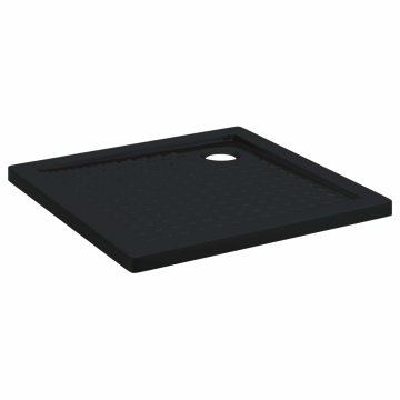 Vidaxl Pladenj za tuširanje s pikicami 80 x 80 x 4 cm ABS Črna
