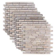 Vidaxl Mozaik ploščice Krem 30 x 30 cm Marmor