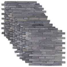 Vidaxl Mozaik ploščice Siva 30 x 30 cm Marmor