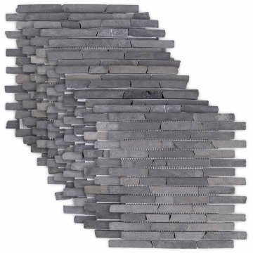Vidaxl Mozaik ploščice Siva 30 x 30 cm Marmor