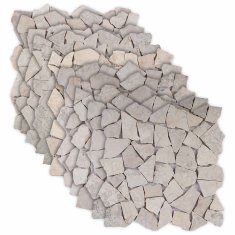 Vidaxl Mozaik ploščice Krem 30 x 30 cm Marmor