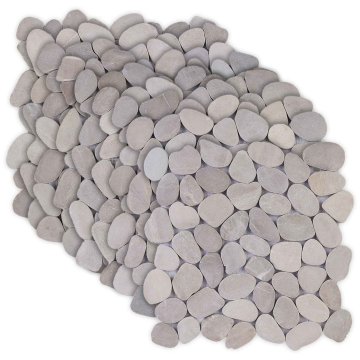 Vidaxl Pebble ploščice Taupe 30 x 30 cm Rečni prod