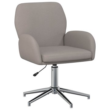 Vidaxl vrtljiva pisarniška stol Blago 54 x 58 x 90 cm Taupe