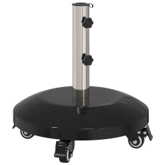 Vidaxl Osnovna granitna osnova s kolesi za palice premera 40-50 mm