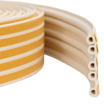 Vidaxl Samolepilni tesnilni trak za okna 9 x 6 mm 12 m Bela EPDM pena
