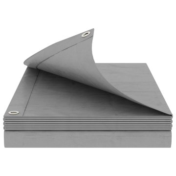 Vidaxl Tarpaulin s očesi Svetlo siva 3 x 4 m 180 gsm PE