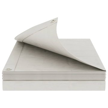 Vidaxl Tarpaulin s očesi Bela 8 x 10 m 90 gsm PE