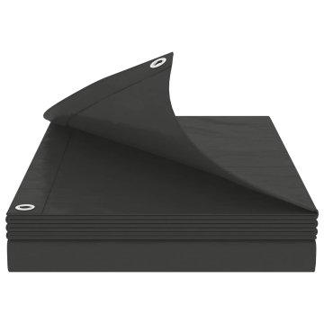 Vidaxl Tarpaulin s očesi Antracitna siva 6 x 10 m 90 gsm PE