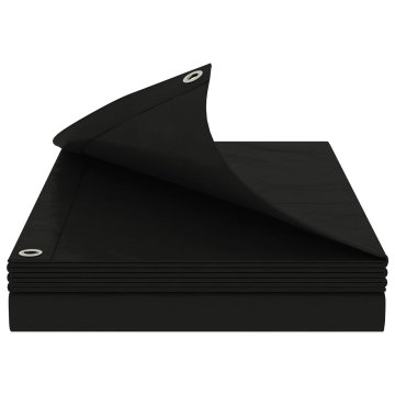 Vidaxl Tarpaulin s očesi Antracitna siva 4 x 5 m 260 gsm PE