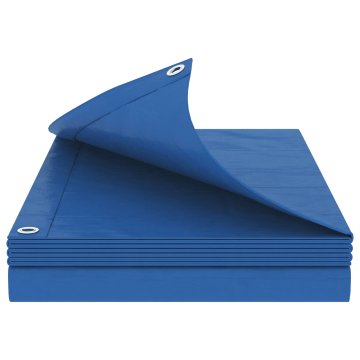 Vidaxl Tarpaulin s očesi Modra 8 x 10 m 180 gsm PE