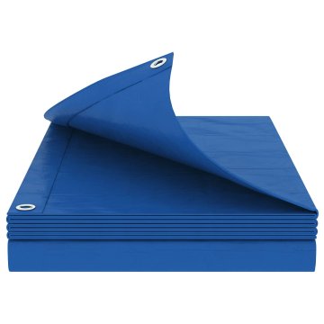 Vidaxl Tarpaulin s očesi Modra 8 x 8 m 260 gsm PE