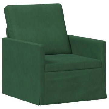 Vidaxl Fotelj Jungle Zelena 70 x 81 x 82 cm Žametna tkanina
