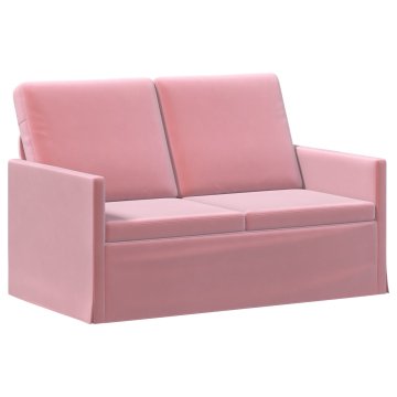 Vidaxl Dvosedenjski kavč Roza 130 x 81 x 82 cm Žamet