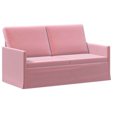 Vidaxl Dvosedenjski kavč Roza 150 x 81 x 82 cm Žamet