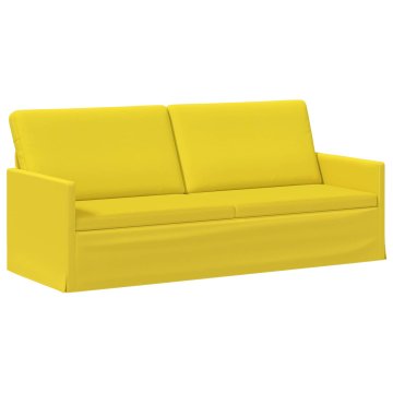 Vidaxl 3-sedna sofa Svetlo rumena 190 x 81 x 82 cm Blago