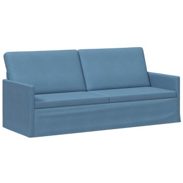 Vidaxl 3-sedna sofa Modra 190 x 81 x 82 cm Žametna tkanina