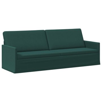 Vidaxl 3-sedna sofa Temno zelena 220 x 81 x 82 cm Blago