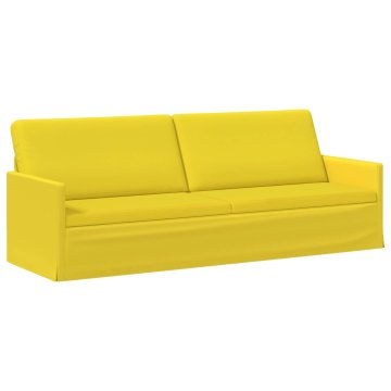 Vidaxl 3-sedna sofa Svetlo rumena 220 x 81 x 82 cm Blago