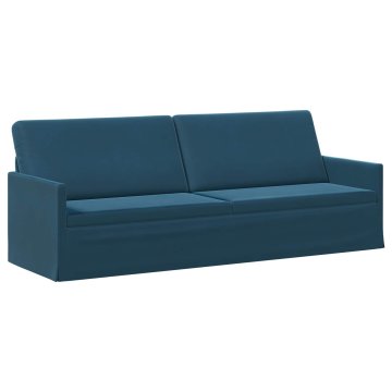 Vidaxl 3-sedna sofa Modra 220 x 81 x 82 cm Žamet