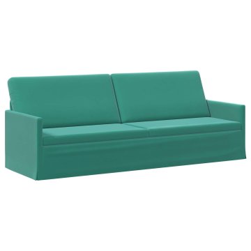 Vidaxl 3-sedna sofa Turkizna 220 x 81 x 82 cm Žamet